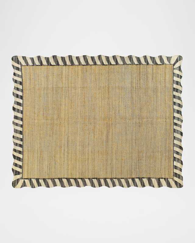 Jute Scalloped Rug, 8' x 10'